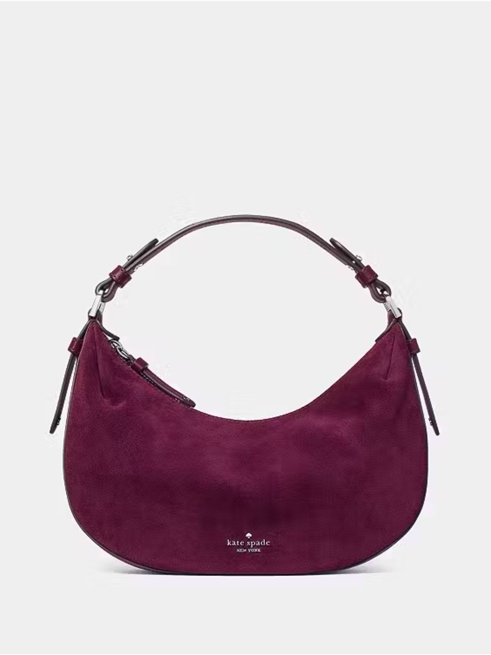♠️Kate Spade New York Selene Suede Convertible Shoulder Bag, Deep Cherry NWT